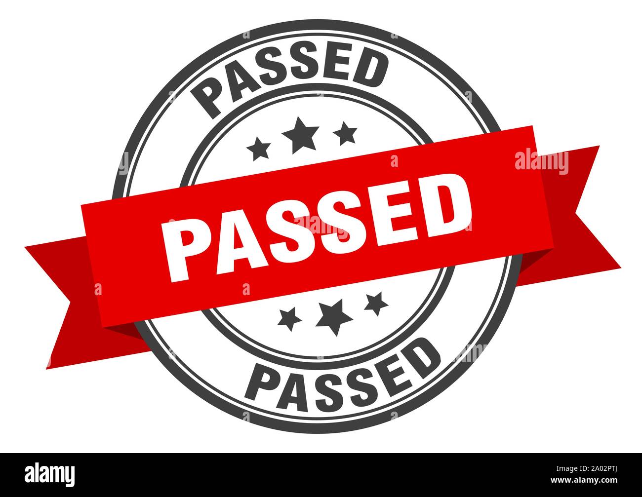 Passed ribbon round white hi-res stock photography and images - Alamy