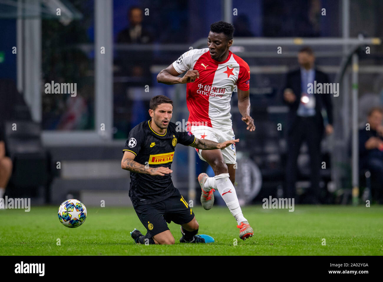 Ibrahim Traore (Slavia Praha) during the Uefa Champions League