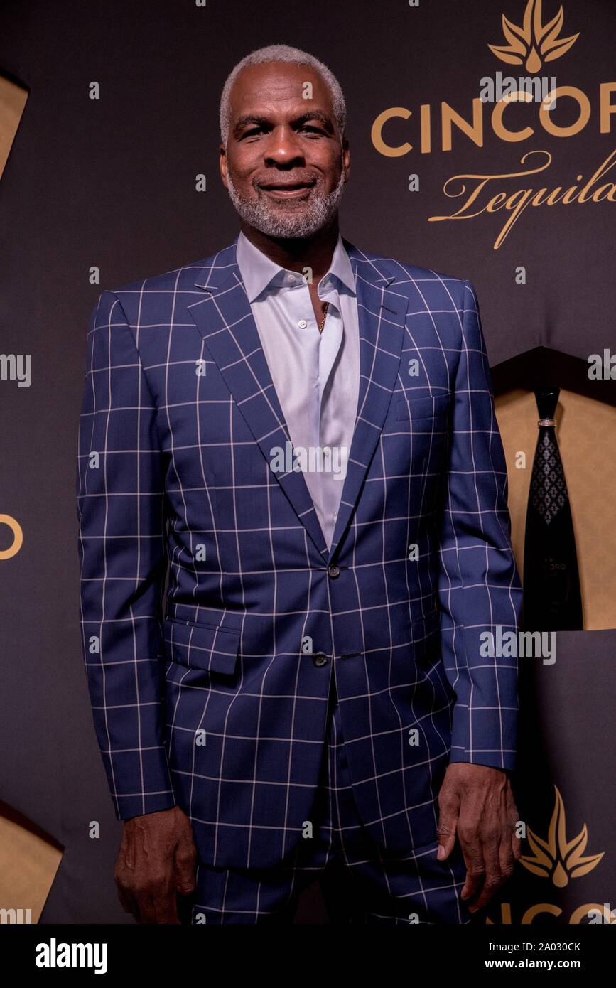 New York, NY, USA. 18th Sep, 2019. Charles Oakley at arrivals for Cincoro Tequila Launch Event, CATCH STEAK, New York, NY September 18, 2019. Credit: Mark Ashe/Everett Collection/Alamy Live News Stock Photo