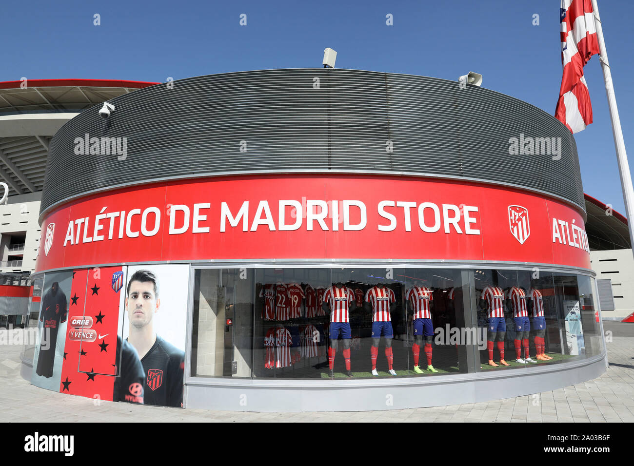 Madrid Spain 18th Sep 2019 Atletico De Madrid Store At