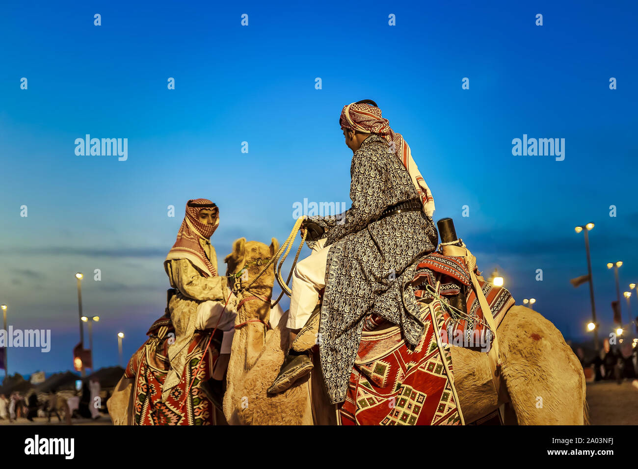 Desert safari horse ride festival in Abqaiq Dammam Saudi Arabia.This Photo was taken Month of January 4th Year 2019. Stock Photo