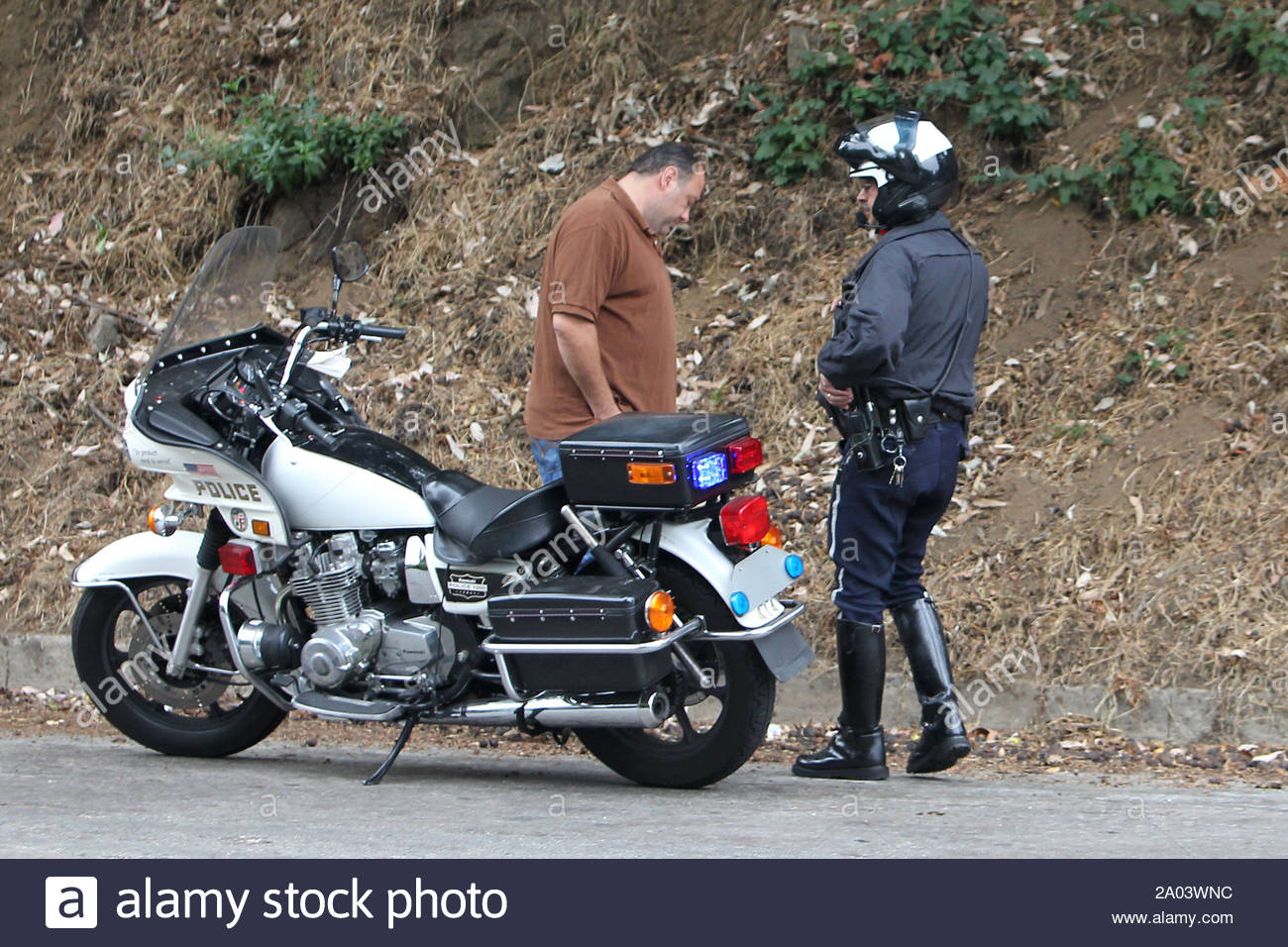 Beverly Hills Ca James Gandolfini Gets Pulled Over In Laurel Canyon This Morning For Talking On Beverly Hills Ca James Gandolfini Gets Pulled Over In Laurel Canyon This Morning For Talking On