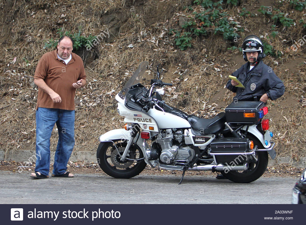 Beverly Hills Ca James Gandolfini Gets Pulled Over In Laurel Canyon This Morning For Talking On Beverly Hills Ca James Gandolfini Gets Pulled Over In Laurel Canyon This Morning For Talking On
