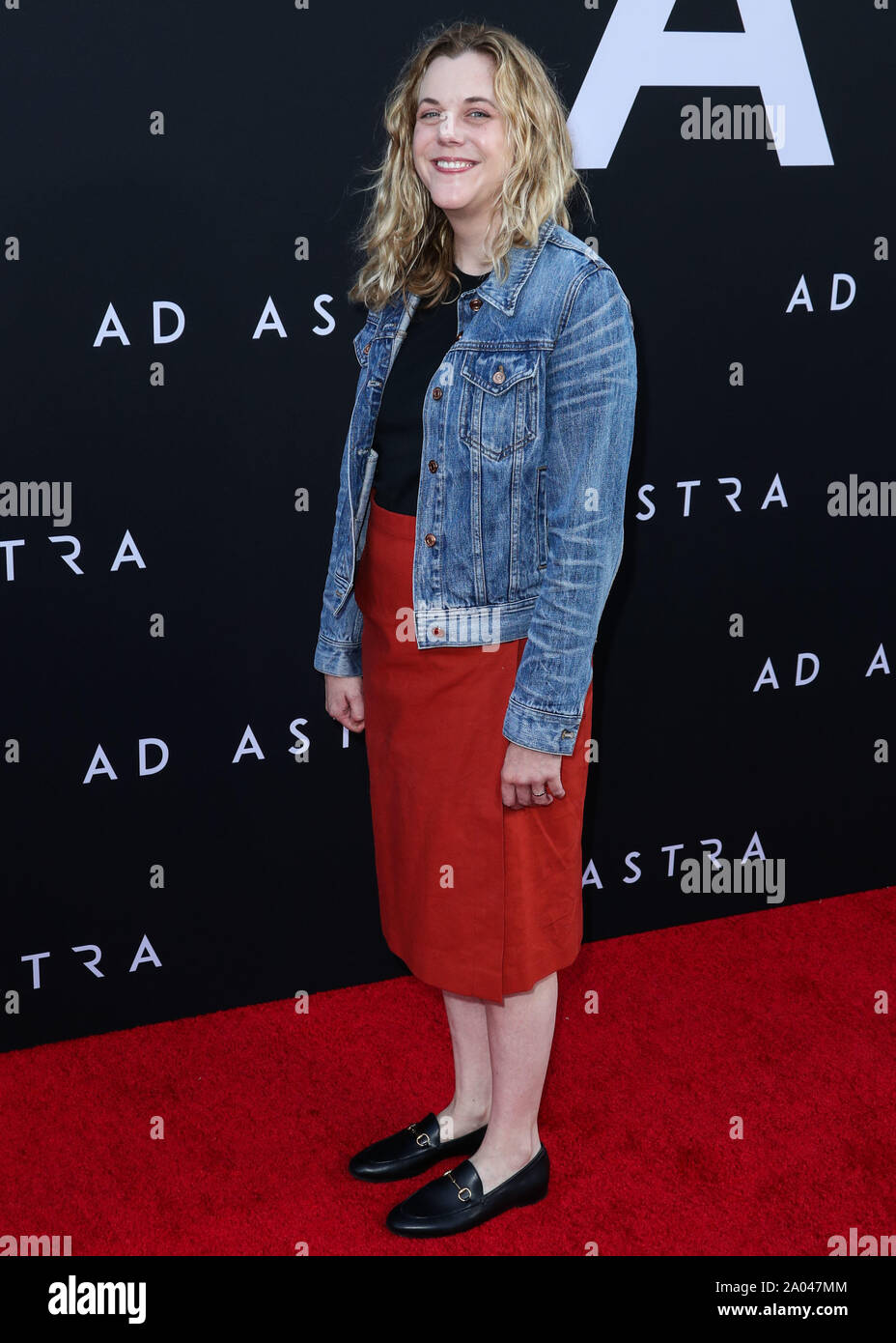 Hollywood, United States. 18th Sep, 2019. HOLLYWOOD, LOS ANGELES, CALIFORNIA, USA - SEPTEMBER 18: Stephany Folsom arrives at the Los Angeles Premiere Of 20th Century Fox's 'Ad Astra' held at ArcLight Cinemas Hollywood Cinerama Dome on August 18, 2019 in Hollywood, Los Angeles, California, United States. (Photo by Xavier Collin/Image Press Agency) Credit: Image Press Agency/Alamy Live News Stock Photo