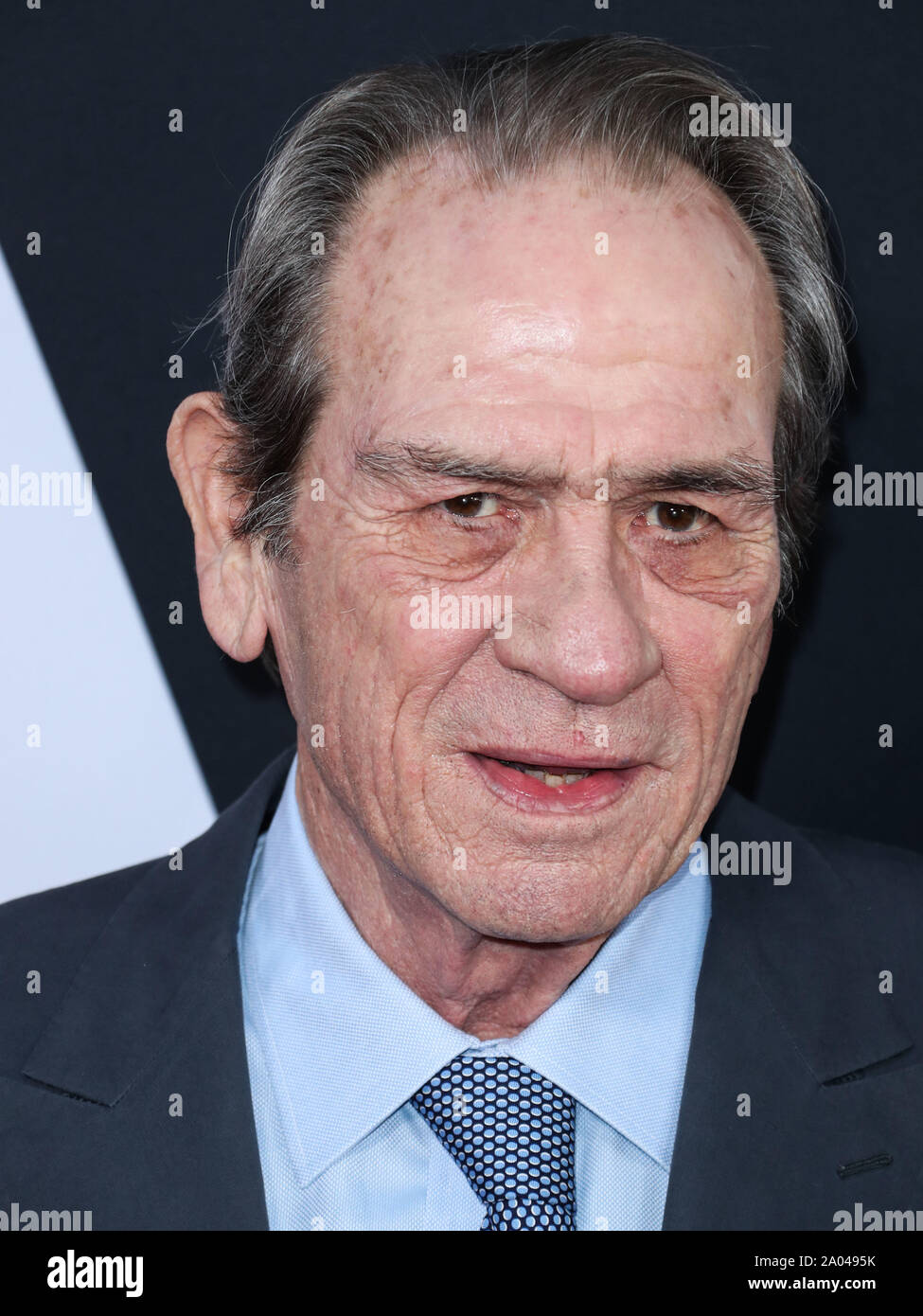 HOLLYWOOD, LOS ANGELES, CALIFORNIA, USA - SEPTEMBER 18: Actor Tommy Lee Jones arrives at the Los Angeles Premiere Of 20th Century Fox's 'Ad Astra' held at ArcLight Cinemas Hollywood Cinerama Dome on August 18, 2019 in Hollywood, Los Angeles, California, United States. (Photo by Xavier Collin/Image Press Agency) Stock Photo