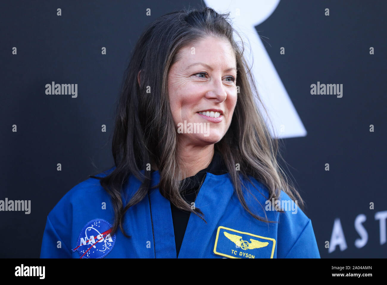 Hollywood, United States. 18th Sep, 2019. HOLLYWOOD, LOS ANGELES, CALIFORNIA, USA - SEPTEMBER 18: Dr. Tracy Caldwell Dyson arrives at the Los Angeles Premiere Of 20th Century Fox's 'Ad Astra' held at ArcLight Cinemas Hollywood Cinerama Dome on August 18, 2019 in Hollywood, Los Angeles, California, United States. (Photo by Xavier Collin/Image Press Agency) Credit: Image Press Agency/Alamy Live News Stock Photo