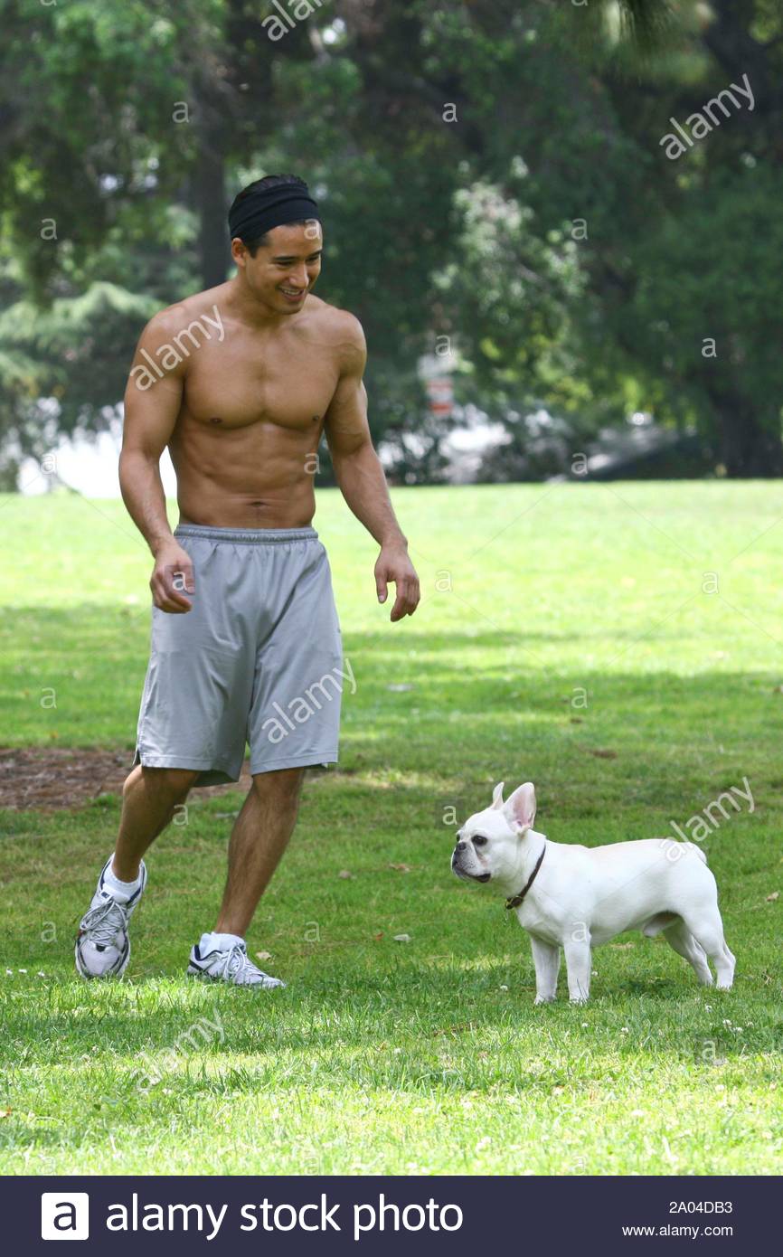 Burbank Ca Mario Lopez Looks In Perfect Shape Today While Taking A Jog With His Dog Through A Local Park In Burbank The Former Saved By The Bell Hunk Is Expecting