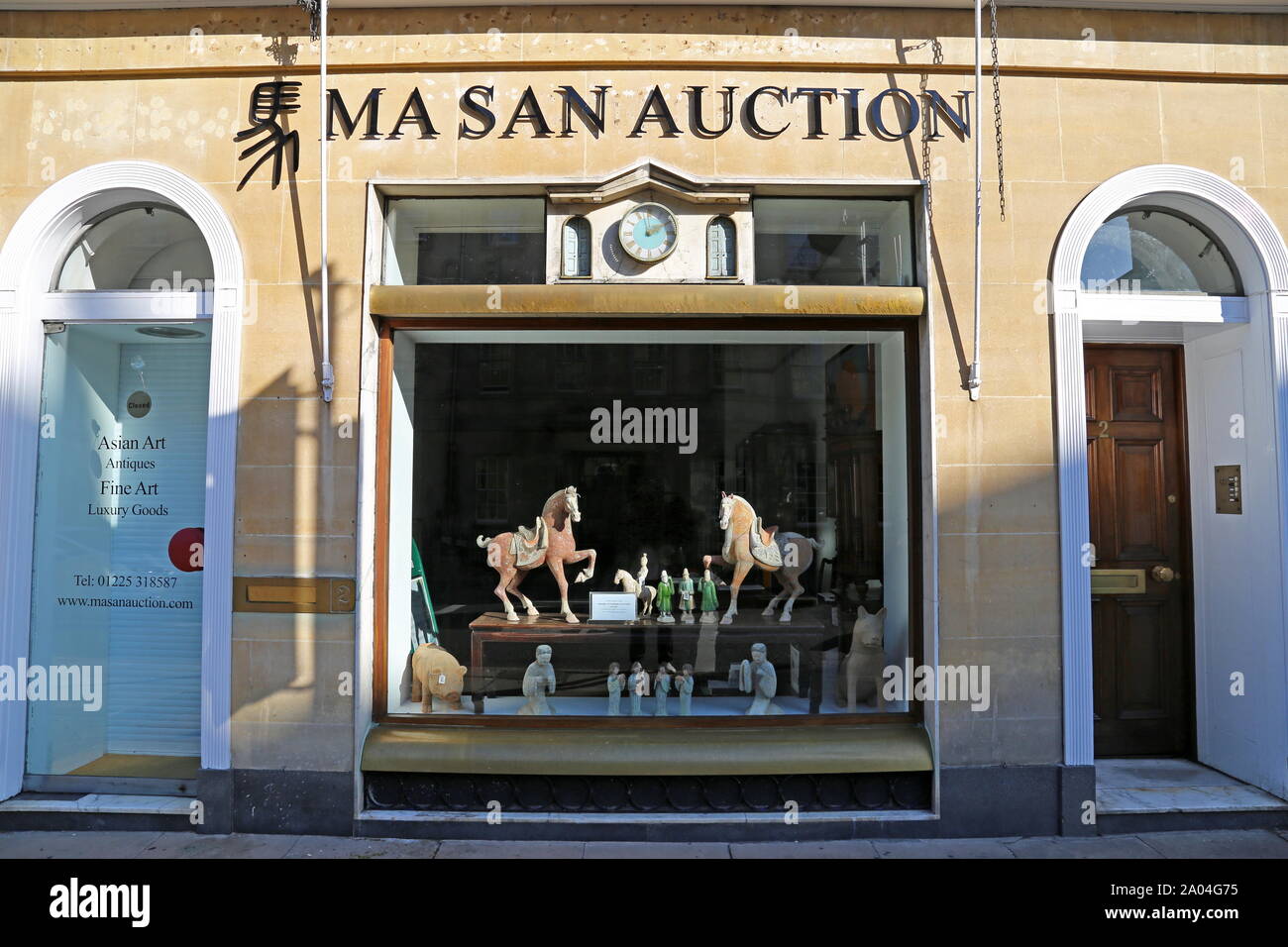 Ma San Auction, George Street, Bath, Somerset, England, Great Britain, United Kingdom, UK, Europe Stock Photo
