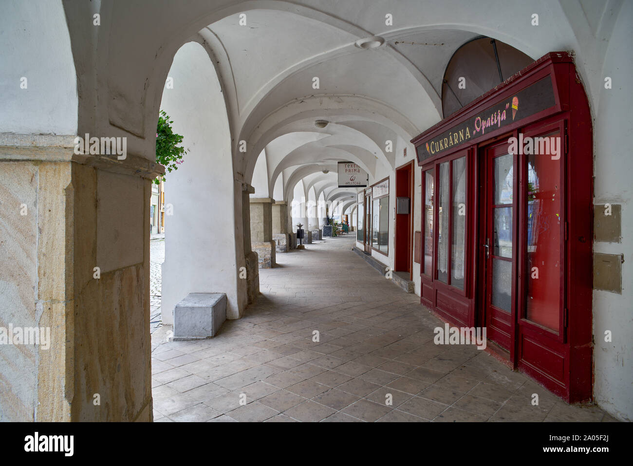 Jaromer Old Market Czech Republik Jermer Sudetenland Stock Photo