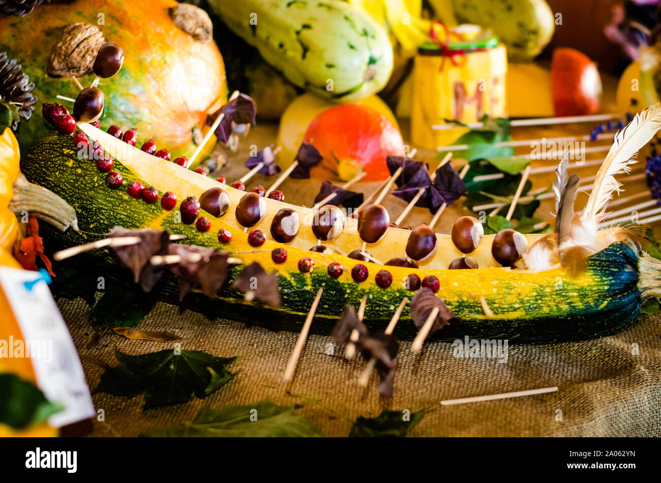 creative ideas made from autumn vegetables Stock Photo - Alamy, image size:1300x951