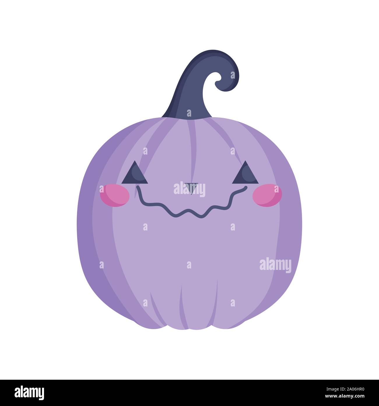pumpkin icon trick or treat happy halloween vector illustration Stock ...
