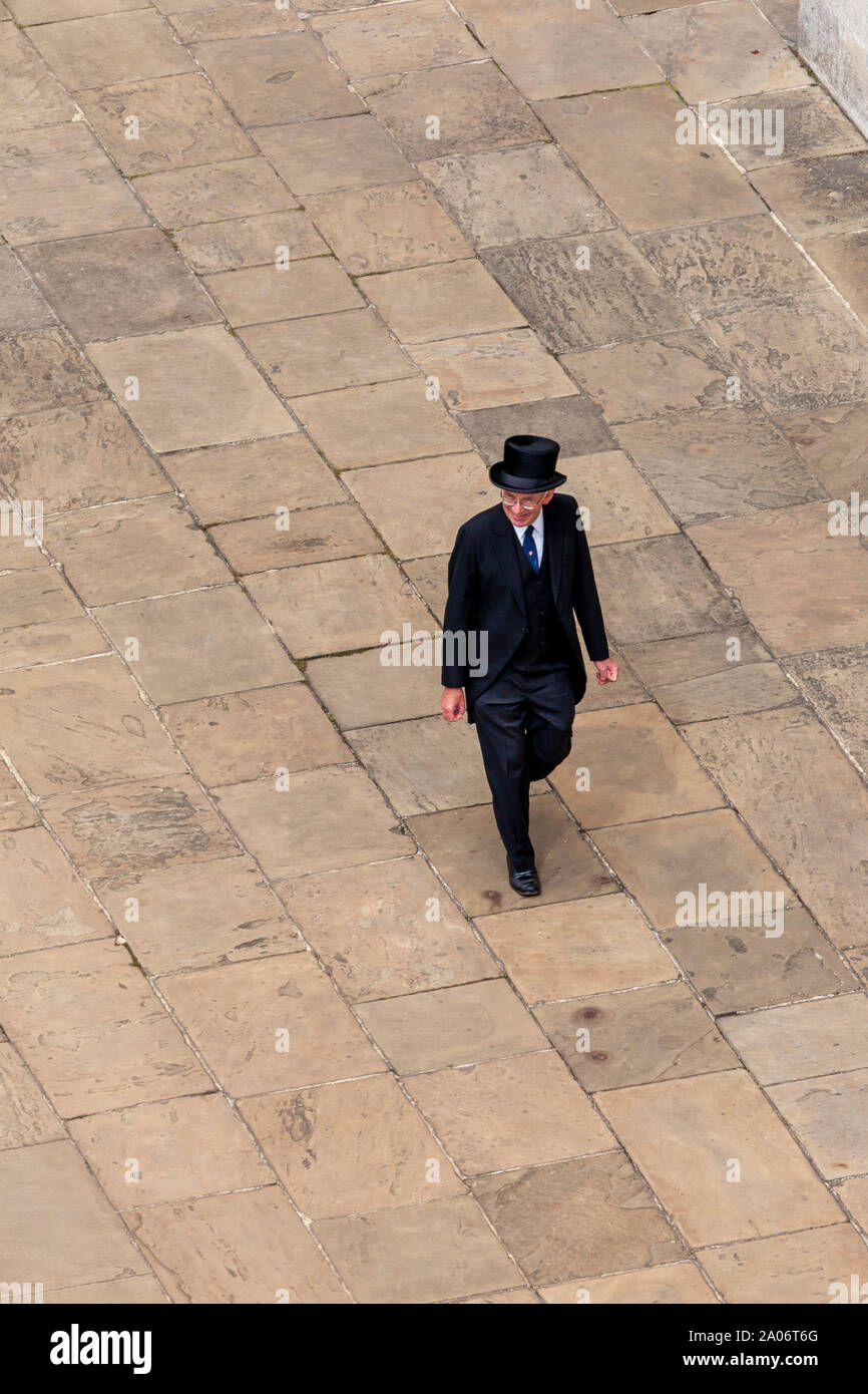 Smartly dressed gentleman attending university ceremony Stock Photo - Alamy