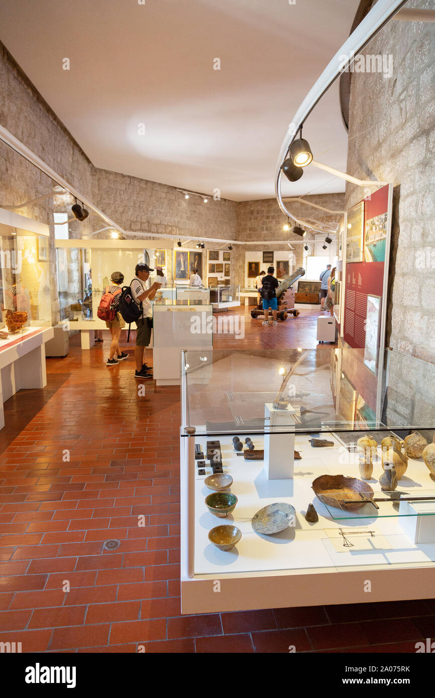 Dubrovnik Maritime Museum interior, Dubrovnik old town, Dubrovnik Croatia Europe Stock Photo