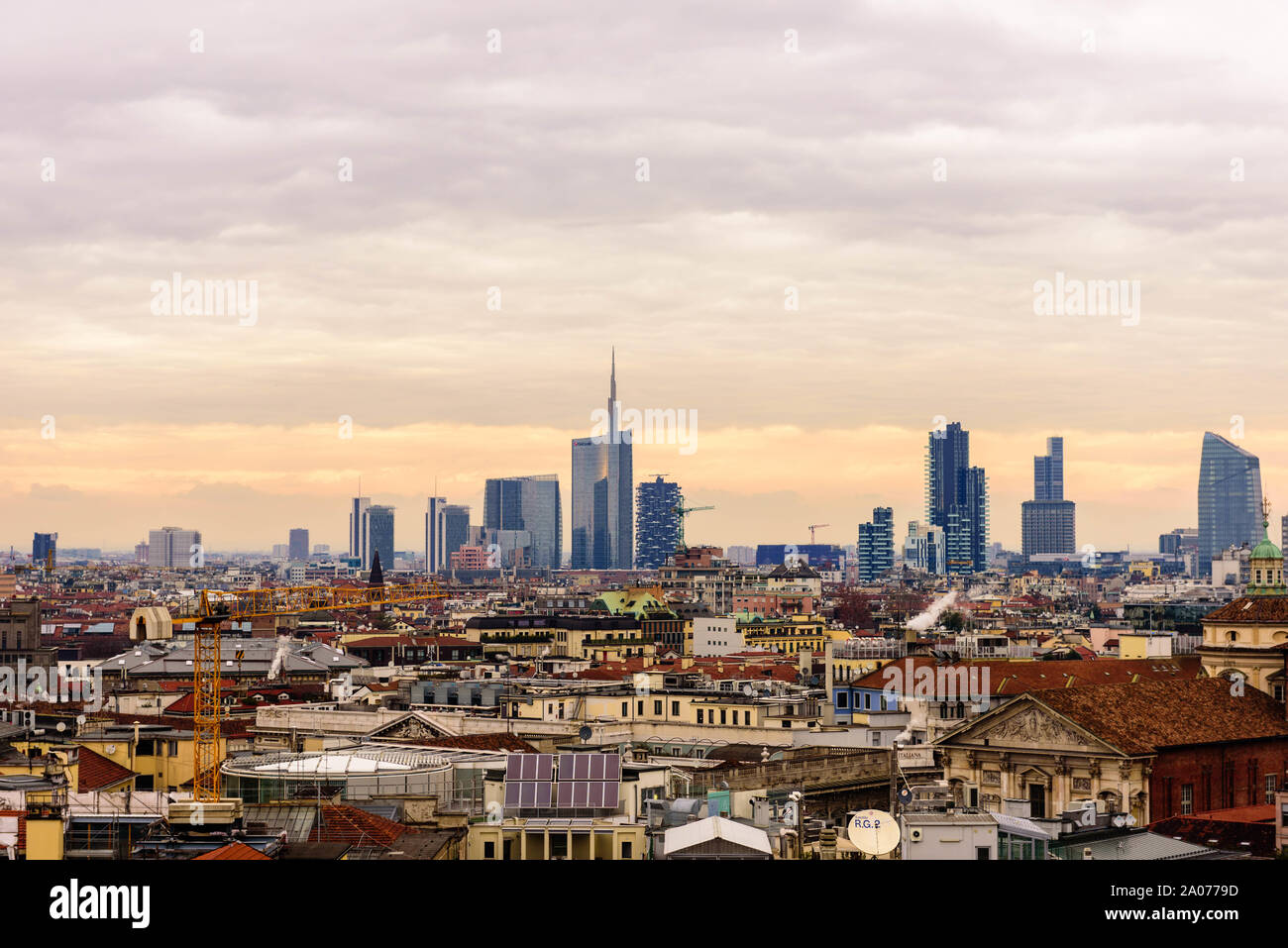 Milan's skyline Stock Photo
