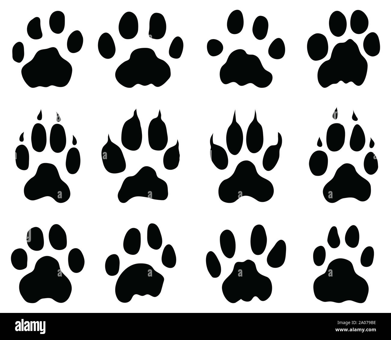 Dog paw print paint hi-res stock photography and images - Alamy