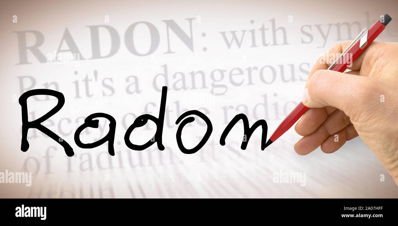 Radon text hi-res stock photography and images - Alamy