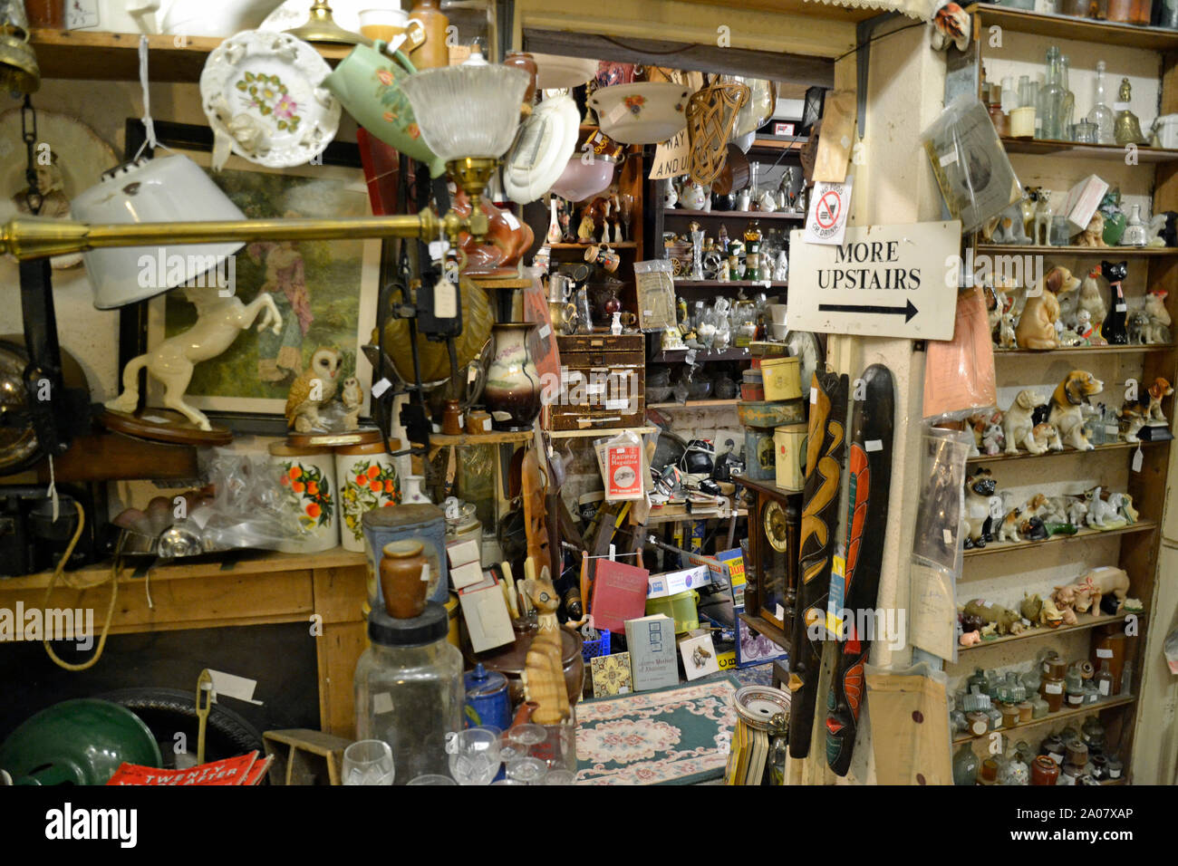 Knicks Knacks Antiques and Curiosities shop at Sutton on Sea, Lincolnshire, UK Stock Photo