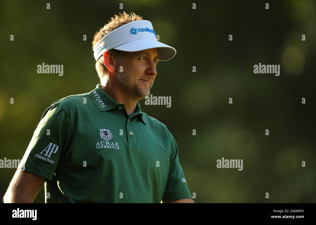 Wentworth Golf Club, Virginia Water, UK. 19 September 2019. Ian Poulter of England during Day 1 at the BMW PGA Championship. Editorial use only. Credit: Paul Terry/Alamy. Credit: Paul Terry Photo/Alamy Live News Stock Photo