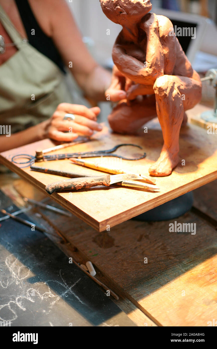 Sculptor Studio Sculpture Work High Resolution Stock Photography and Images Alamy