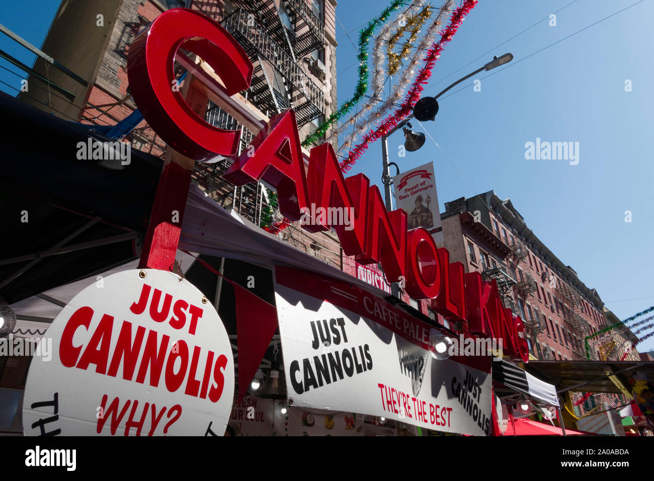 93rd Annual Feast of San Gennaro in Little Italy, New York City, USA Stock Photo