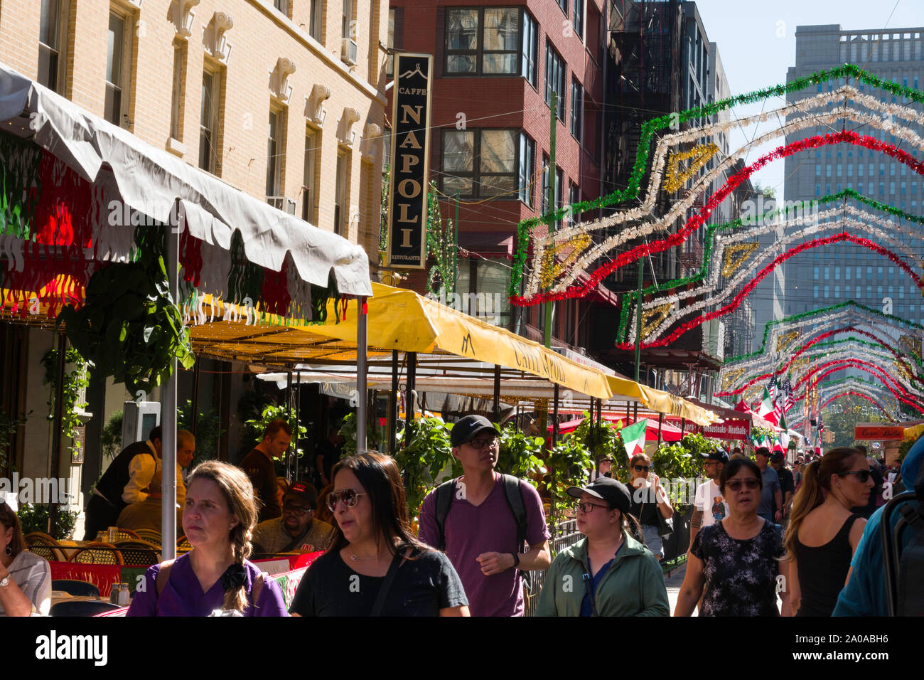 93rd Annual Feast of San Gennaro in Little Italy, New York City, USA Stock Photo