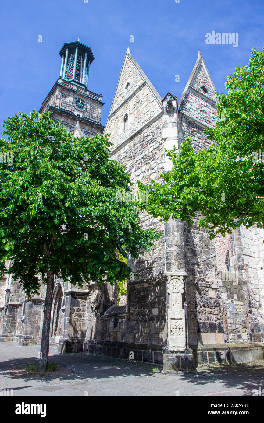 The Aegidienkirche was a church in Hanover, ruined in WW2 Stock Photo