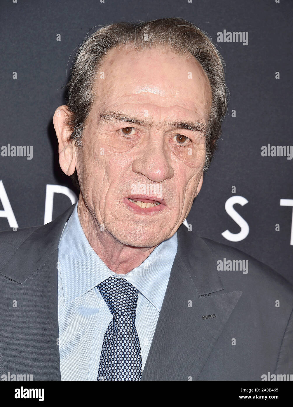 HOLLYWOOD, CA - SEPTEMBER 18: Tommy Lee Jones attends the premiere of 20th Century Fox's 'Ad Astra' at The Cinerama Dome on September 18, 2019 in Los Angeles, California. Stock Photo