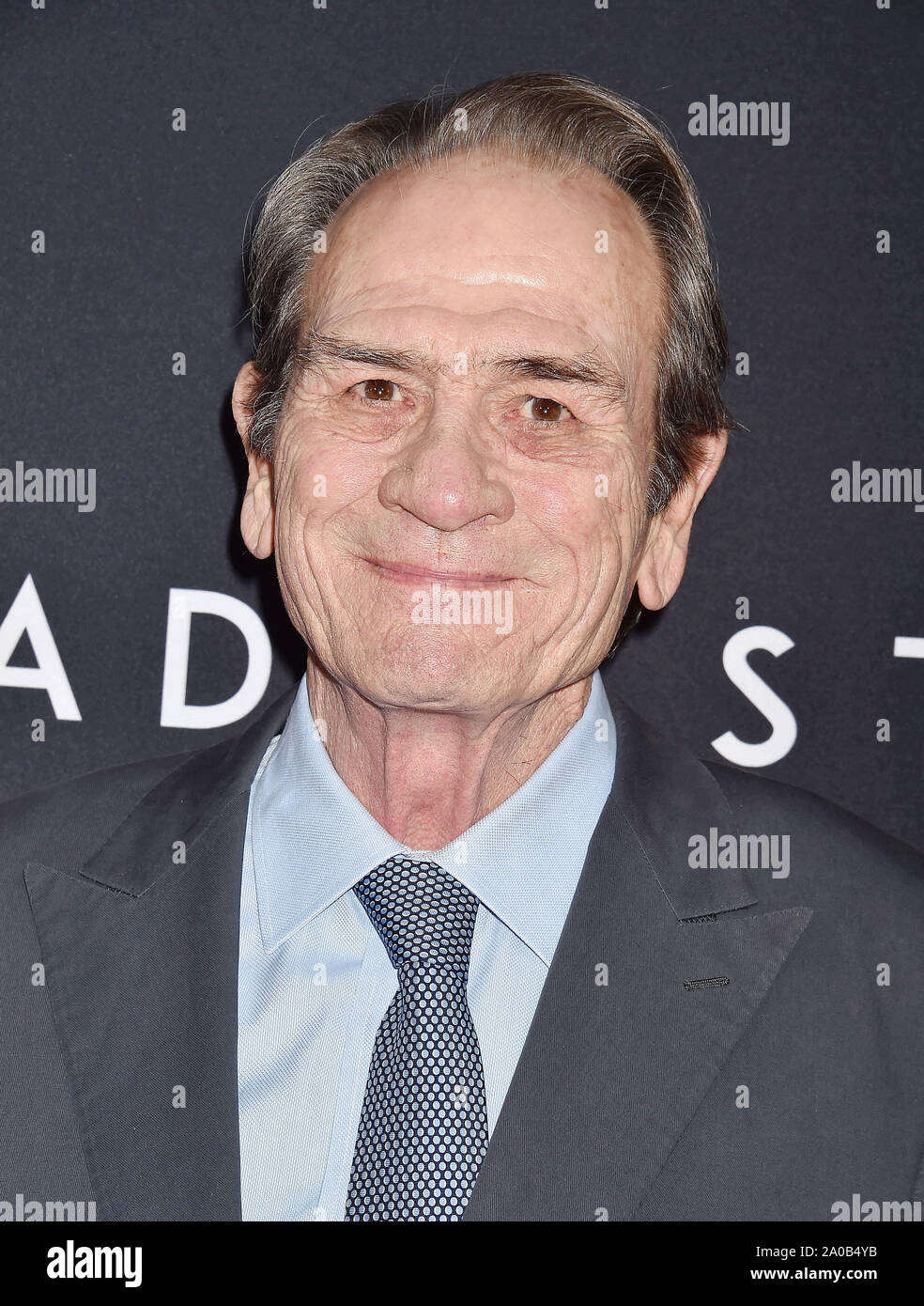 HOLLYWOOD, CA - SEPTEMBER 18: Tommy Lee Jones attends the premiere of 20th Century Fox's 'Ad Astra' at The Cinerama Dome on September 18, 2019 in Los Angeles, California. Stock Photo