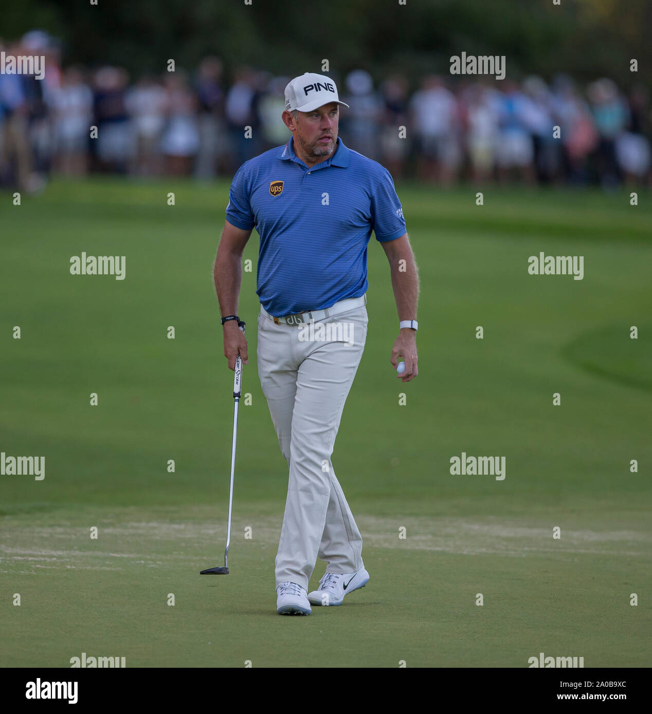 Wentworth Golf Club Surrey Uk 19th Sep 2019 European Tour Golf Bmw Pga Championship Wentworth Lee Westwood Eng On The 18th Green Credit Action Plus Sports Images Alamy Live News Stock Photo