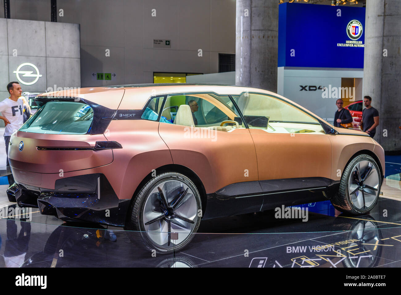 pink bmw electric car