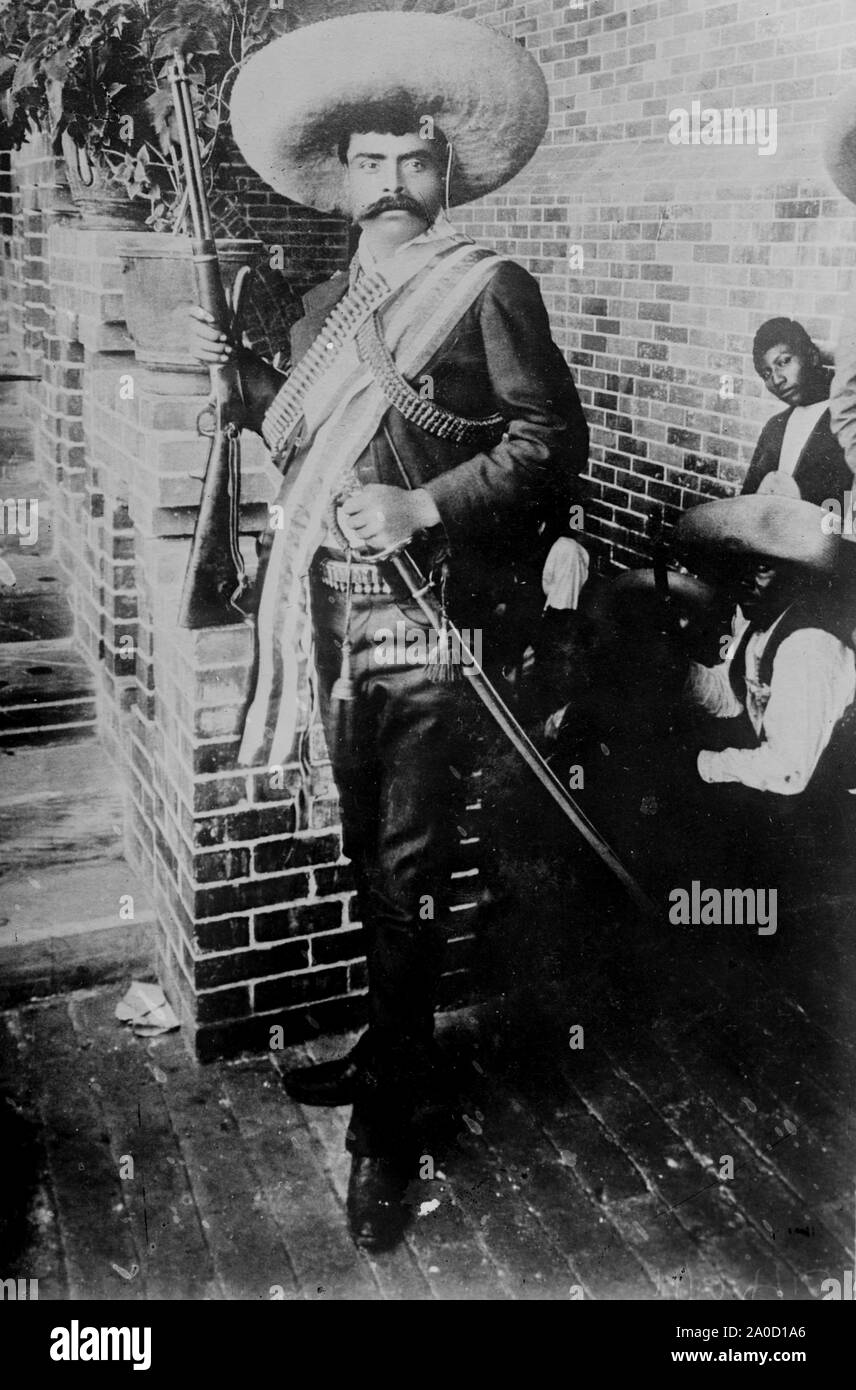 Emiliano Zapata Salazar (1879-1919), leader of the Mexican Revolution (1910-1920). Stock Photo