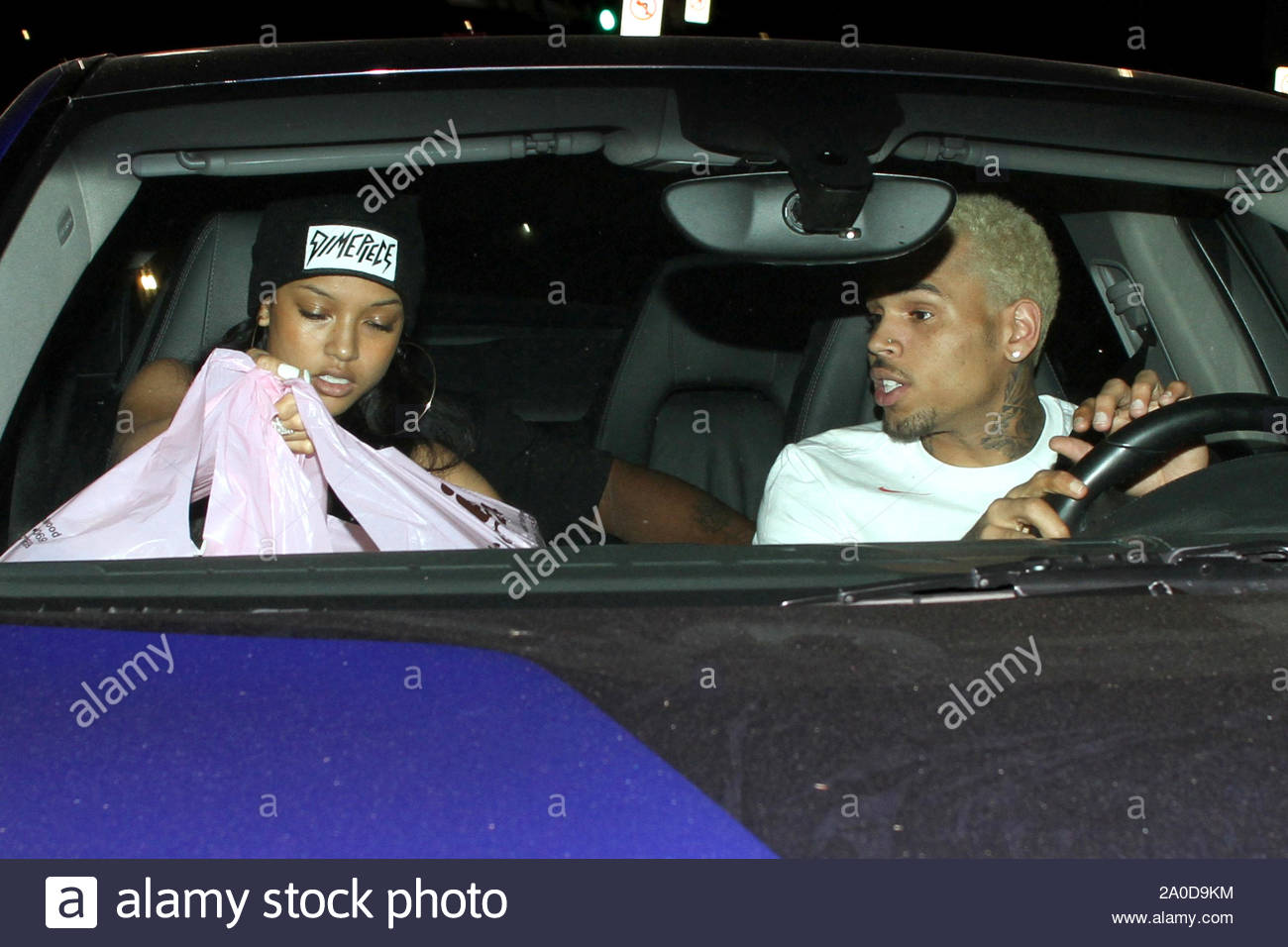 Hollywood Ca Chris Brown And Girlfriend Karrueche Tran Grab
