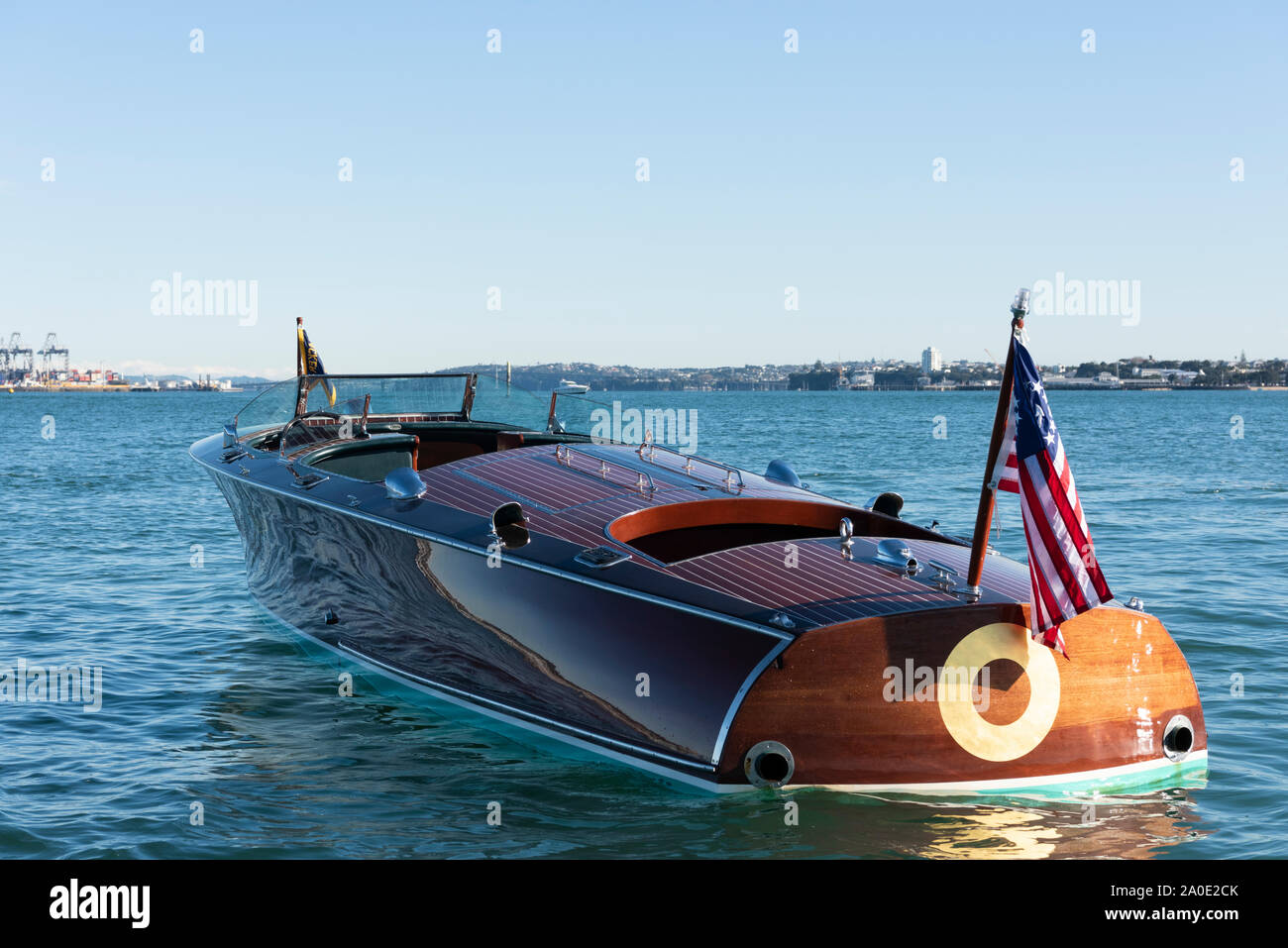 Hacker Craft motor boat Stock Photo Alamy