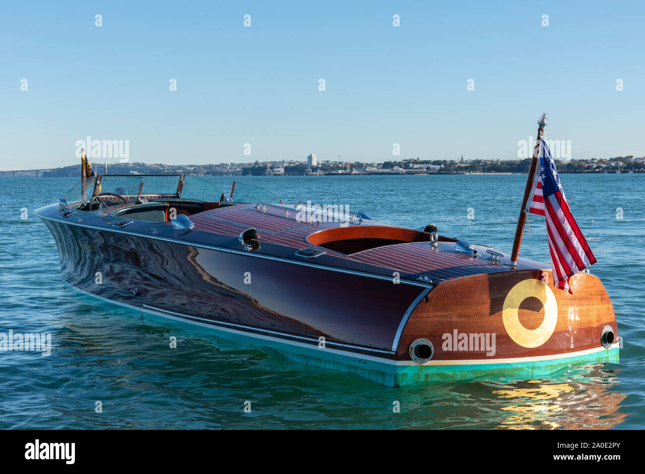 Hacker Craft motor boat Stock Photo Alamy