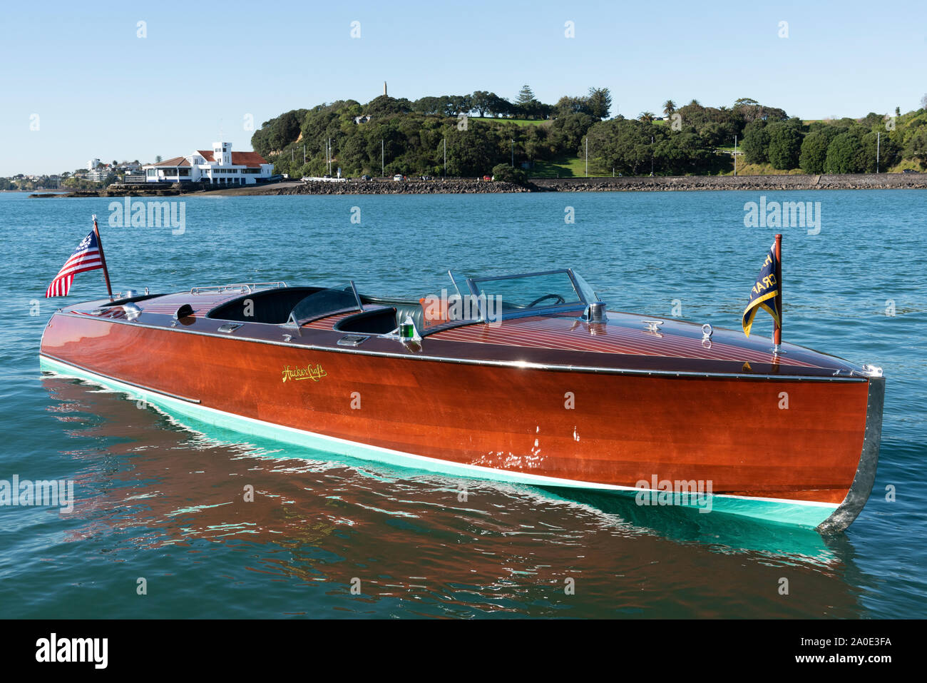 Hacker Craft motor boat Stock Photo Alamy