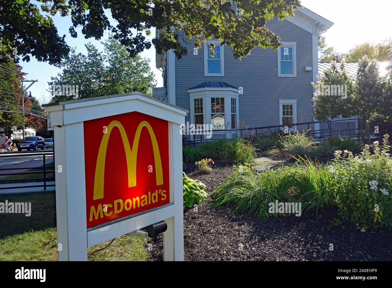 McDonalds restaurant in Freeport, Maine Stock Photo Alamy
