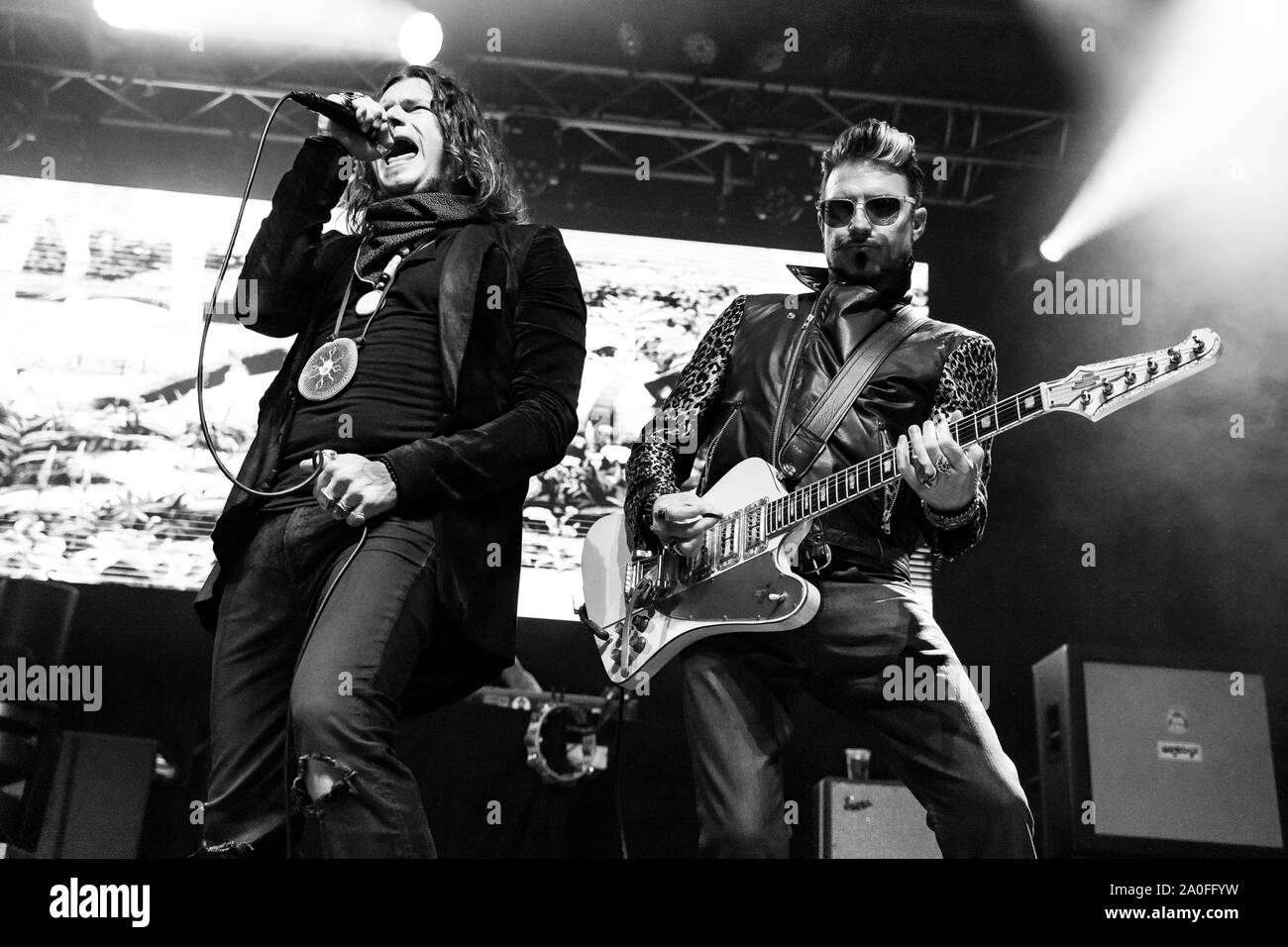 American band Rival Sons performing at Summerset Music & Arts Festival in Fort Langley in Langley, BC on August 30th, 2019 Stock Photo