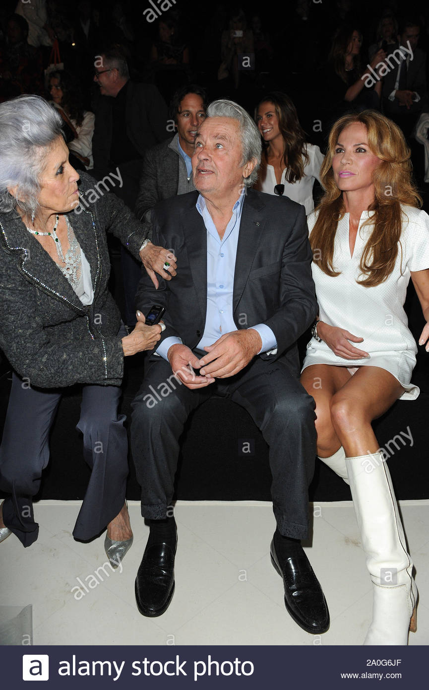 Alain Delon And Rosalie Van Breemen Stock Photos & Alain Delon And ...