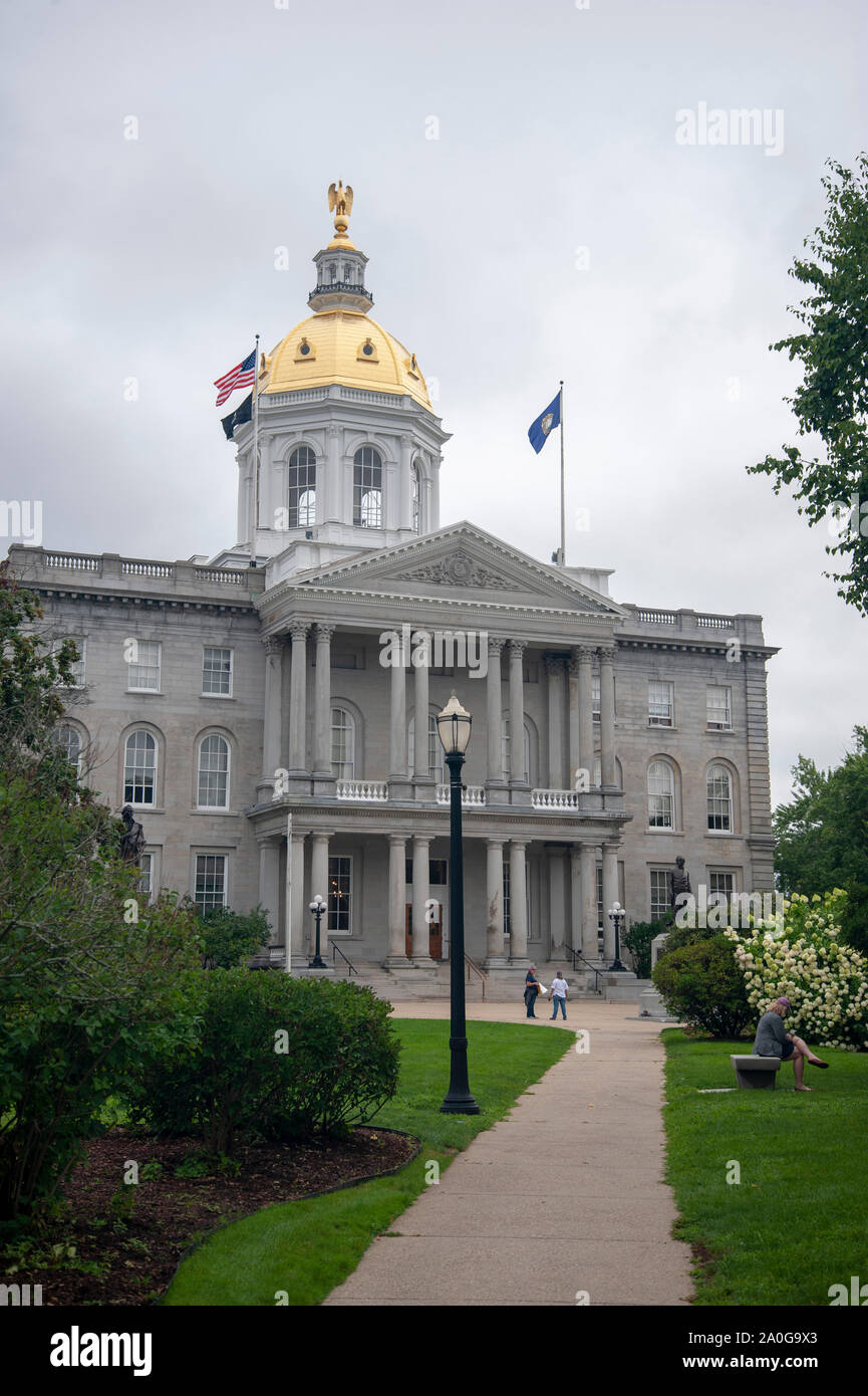 New Hampshire State House Concord NH Stock Photo