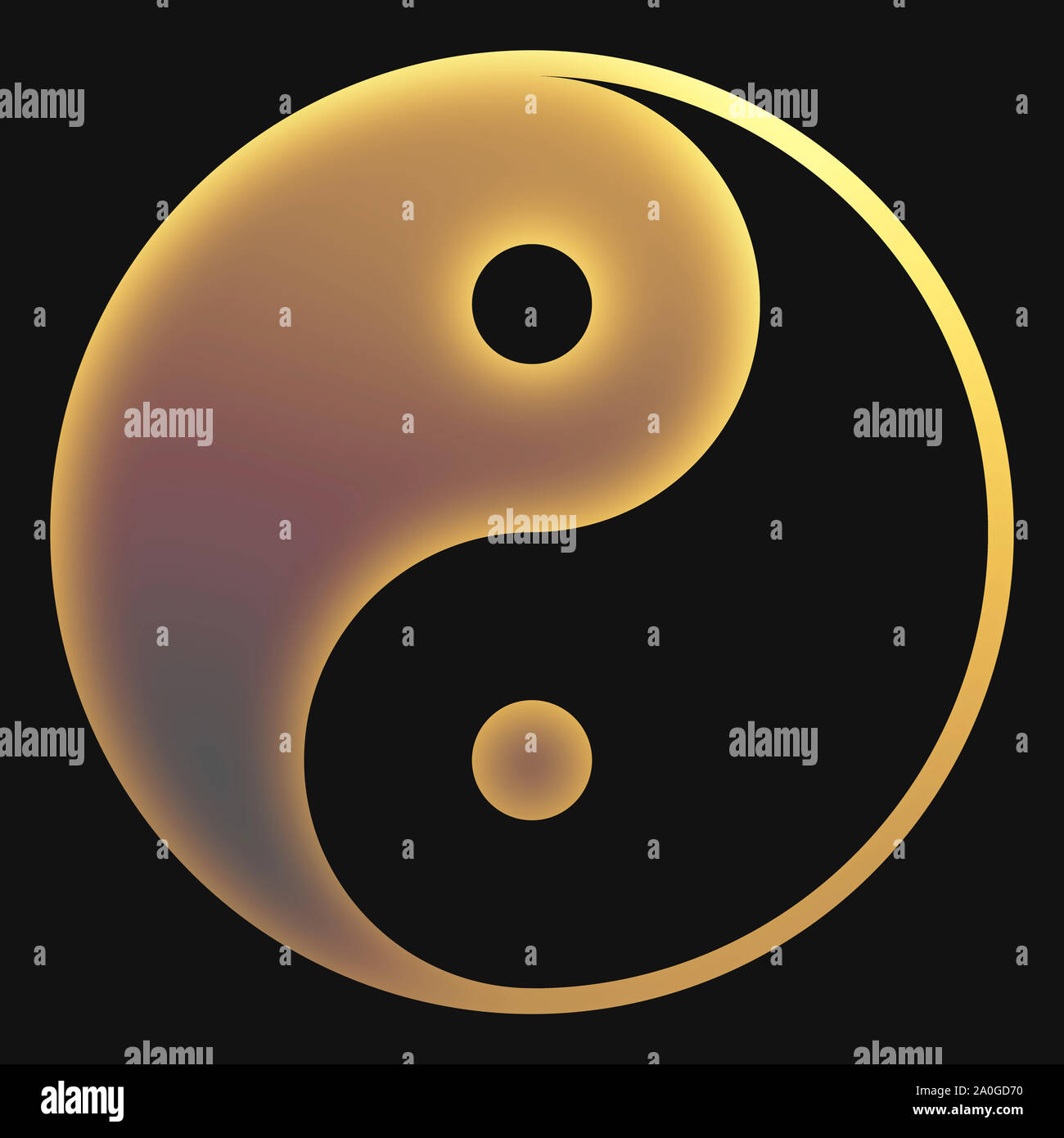 Yin and Yang Symbol Stock Photo