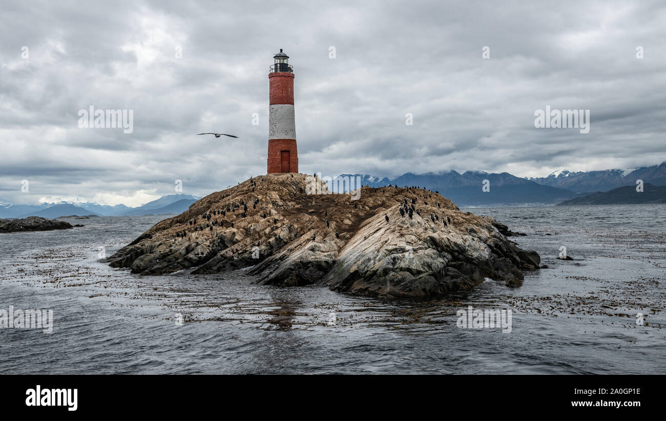 Les eclaireurs lighthouse in argentina hi-res stock photography and