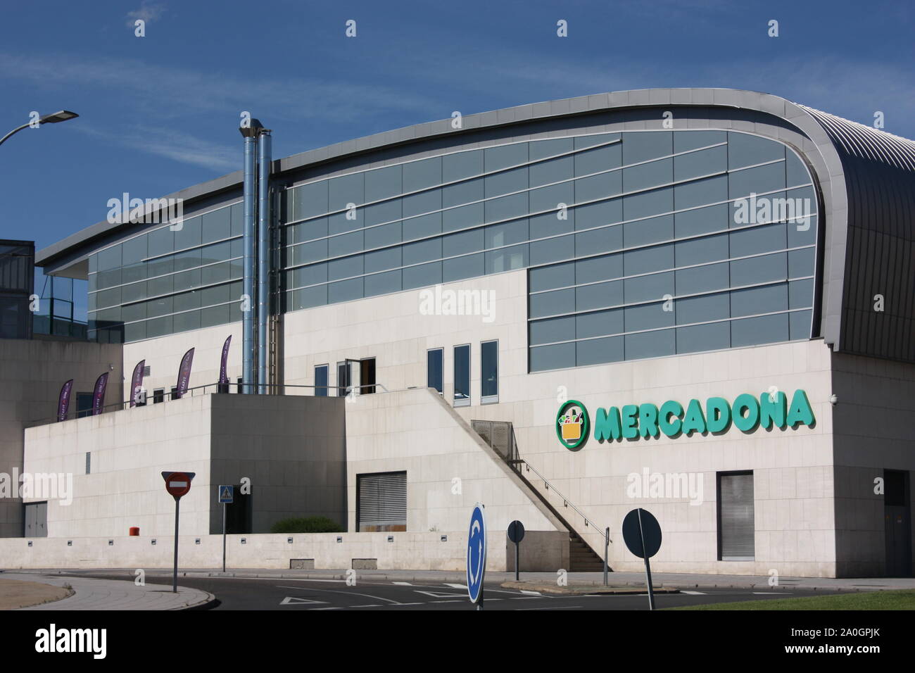 A Spanish supermarket, Mercadona, in the new town of Leon in Spain