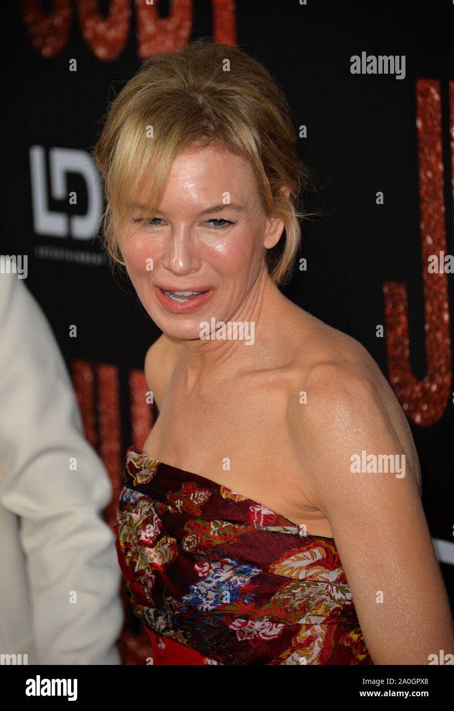 Los Angeles, USA. 20th Sep, 2019. LOS ANGELES, USA. September 20, 2019: Renee Zellweger at the premiere of 'Judy' at the Samuel Goldwyn Theatre. Picture Credit: Paul Smith/Alamy Live News Stock Photo