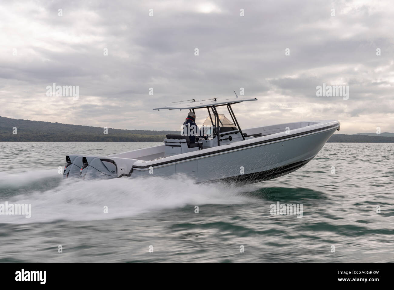 Intrepid Boats centre console power boat with two Seven Marine 627S out