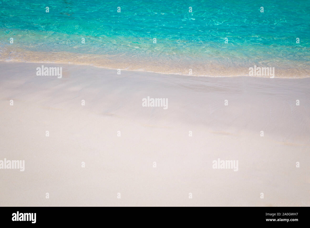 sandy beach and blue sea wave. Beautiful natural background Stock Photo ...
