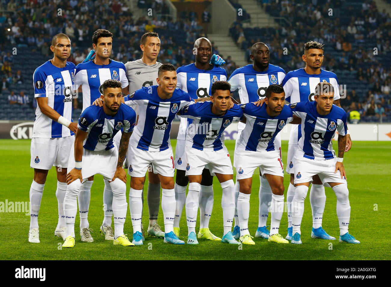 Porto, Portugal. 19th Sep, 2019. FC Porto team group line-up (Porto)  Football/Soccer : UEFA Europa League group stage Mtchday 1 Group G match  between FC Porto 2-1 BSC Young Boys at the