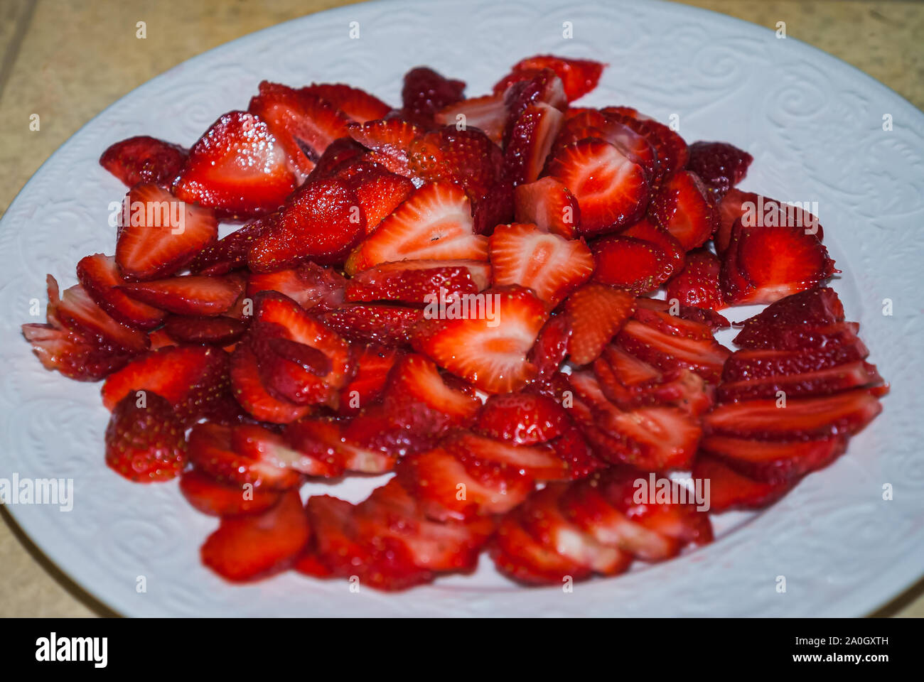 Beautiful strawberries isolated on white background Stock Photo - Alamy