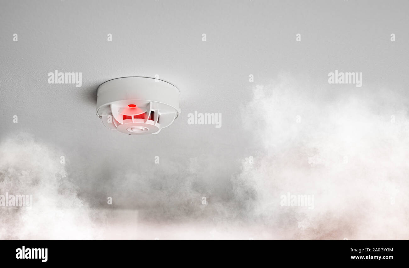 Smoke detector smoke alarm hires stock photography and images Alamy