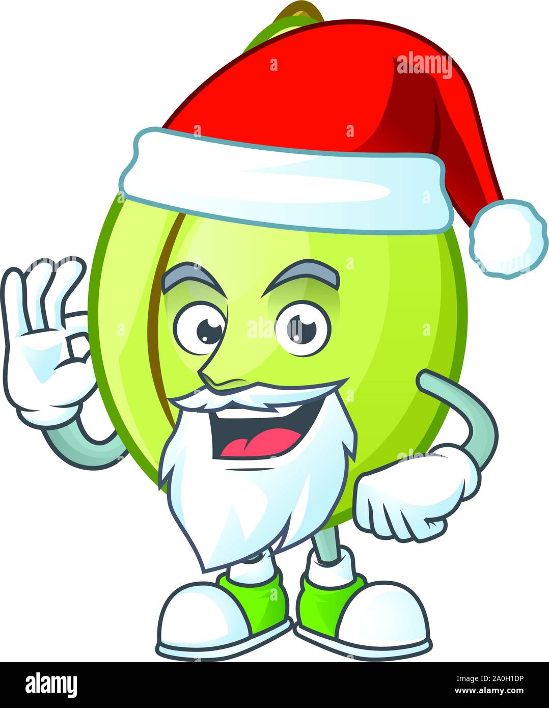 Santa fresh gubinge cartoon character mascot style Stock Vector Image ...