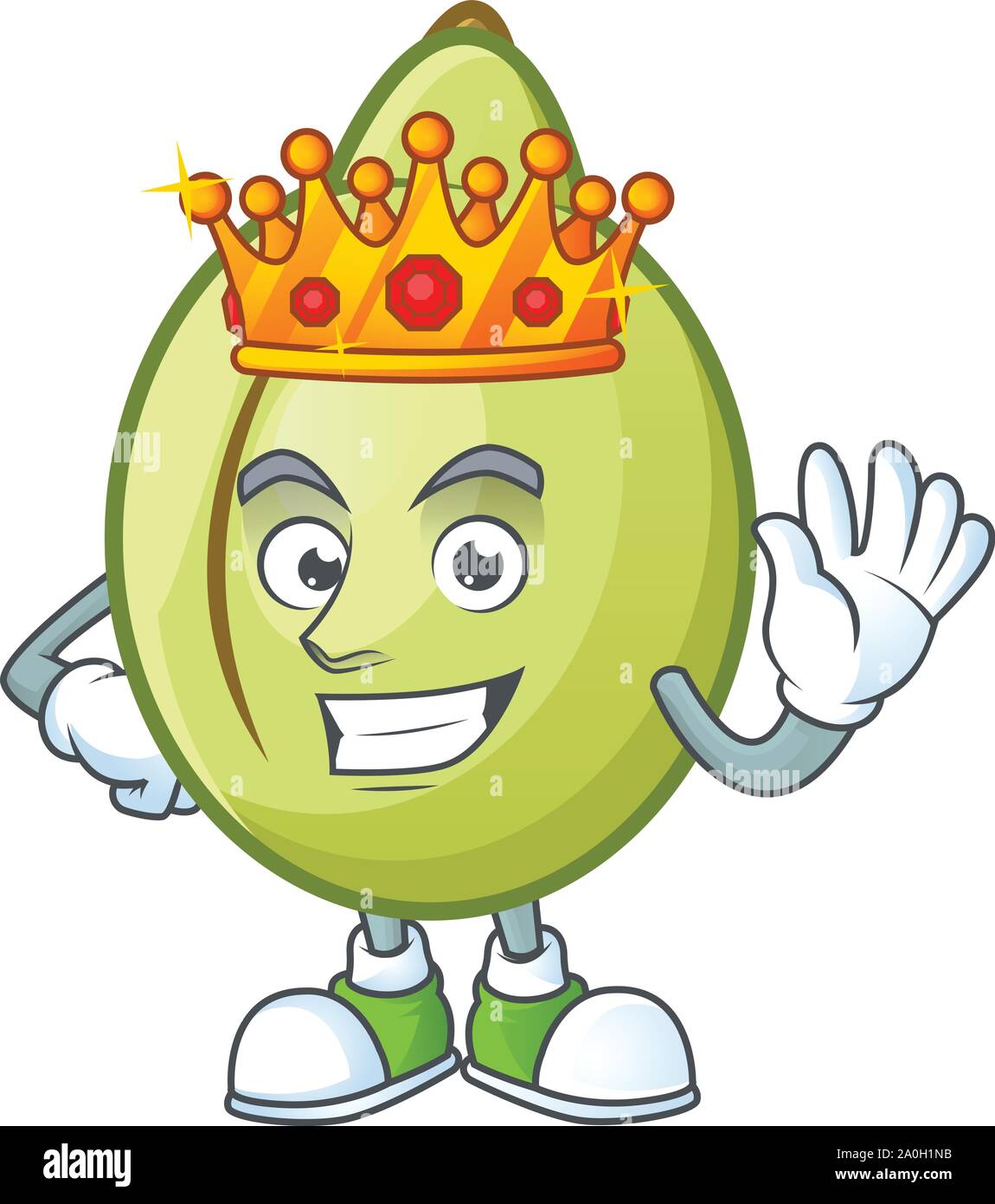 King fresh gubinge cartoon character mascot style Stock Vector Image ...